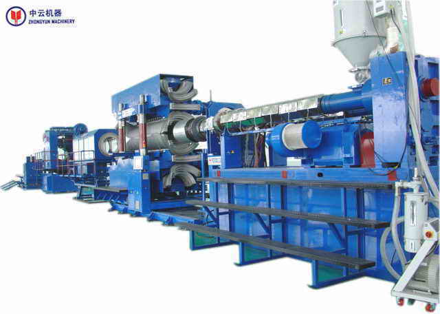 extrusion line for PVC&PE double wall corrugated pipes