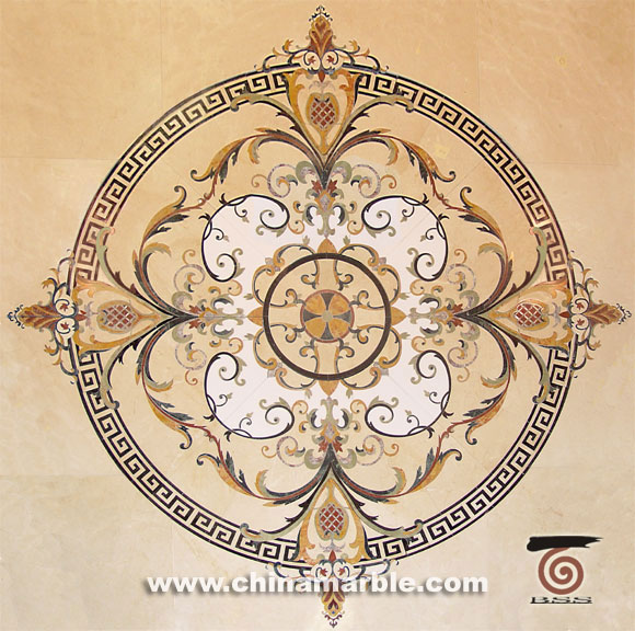 Marble / Slate Mosaic & Medallion