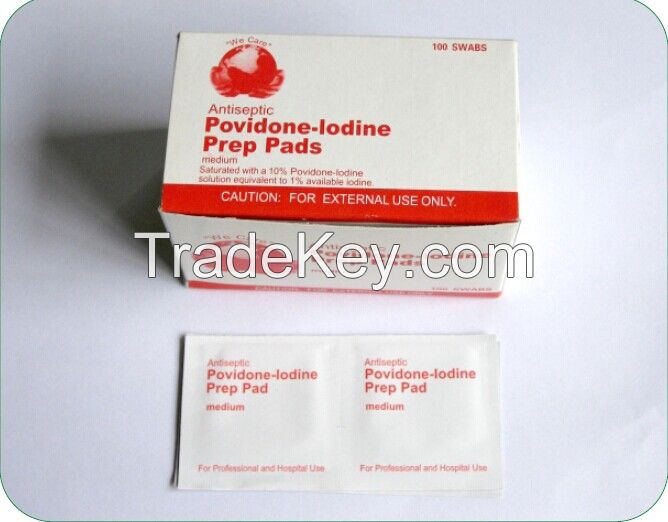 medical disposable povidone-iodine prep pad