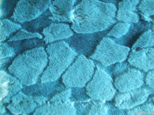 Long Pile Embossed Fabric