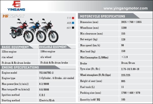 Dirt Motorbikes YG125