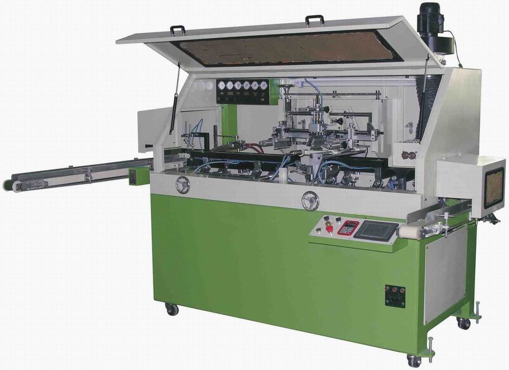 Full Auto &amp; 1 Color Silk Screen Printing Machine for Bottle