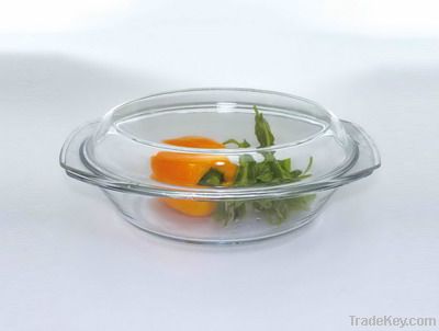 Borosilicate glass casserole