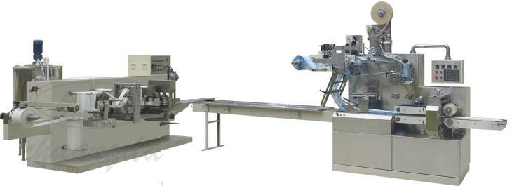 CD-2030 Auto wet tissue making and paking machine