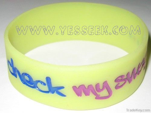 Debossed painted Wristbands