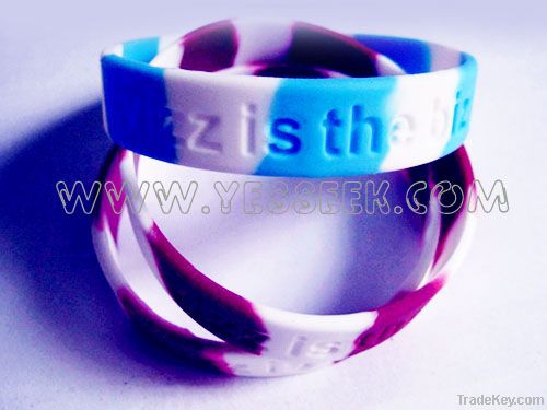 Swirled Silicone Wristbands