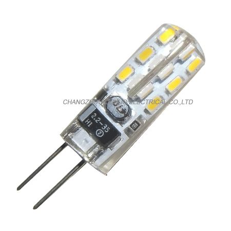 Silicone g4 led Ac/Dc12v g4 led bulb 1.5W