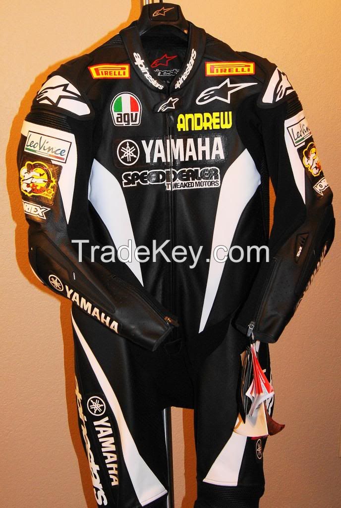 Custom leather suit