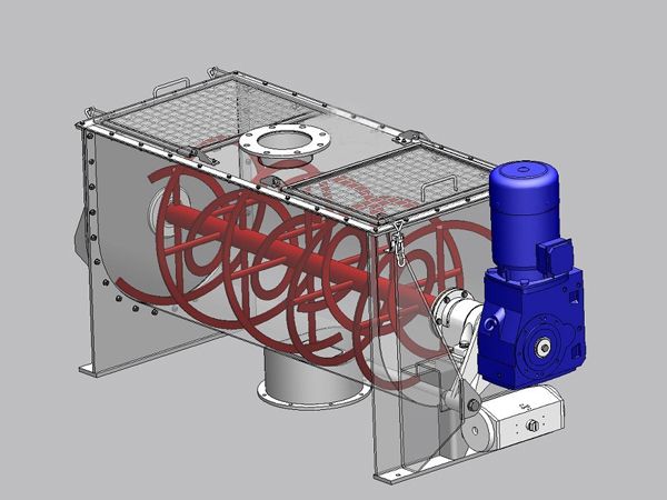 Horizontal Ribbon Blender Mixe