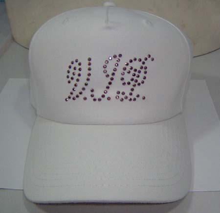 crystal studs cap