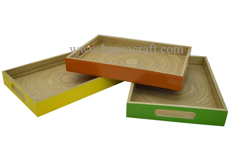 Vietnam Coiled Bamboo Tray| / Spun bamboo tray