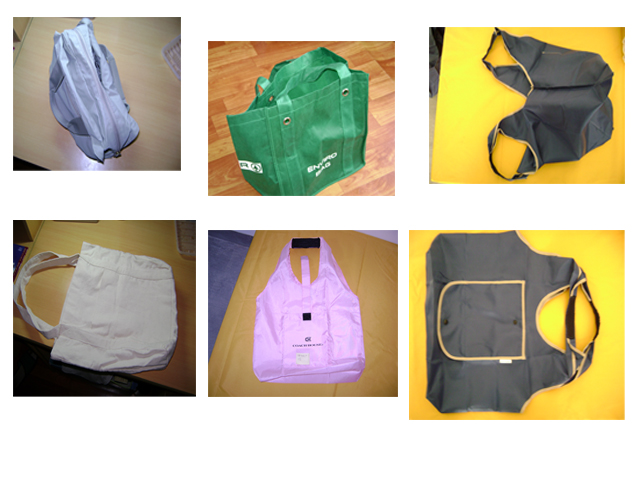 tote bags, garment bags, diaper bags, packing bags