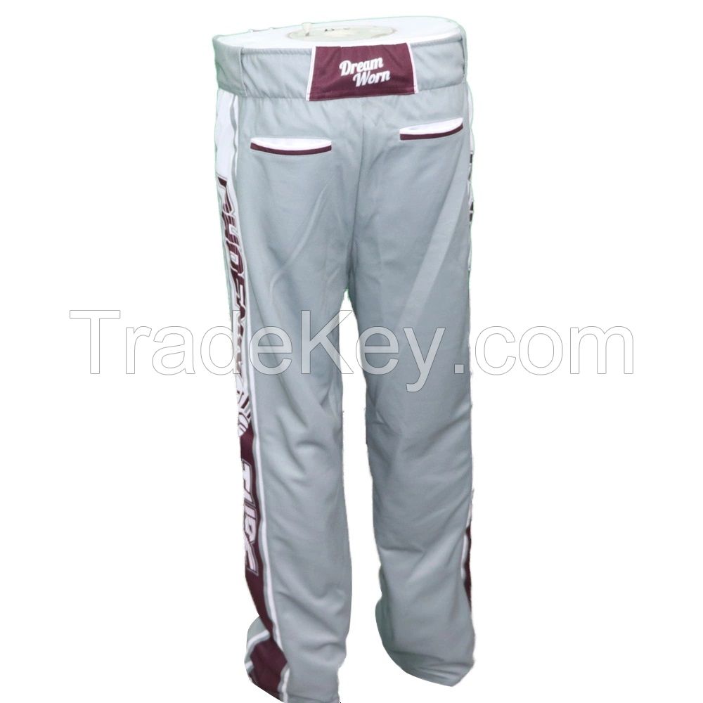 High quality custom printed baseball pants for men sport pants baseball Training trousers 