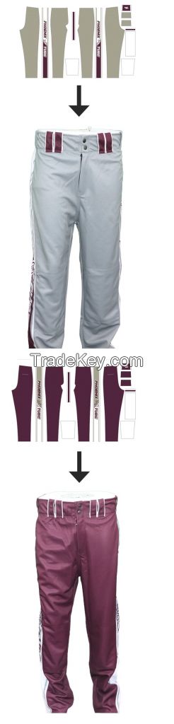 High quality custom printed baseball pants for men sport pants baseball Training trousers 