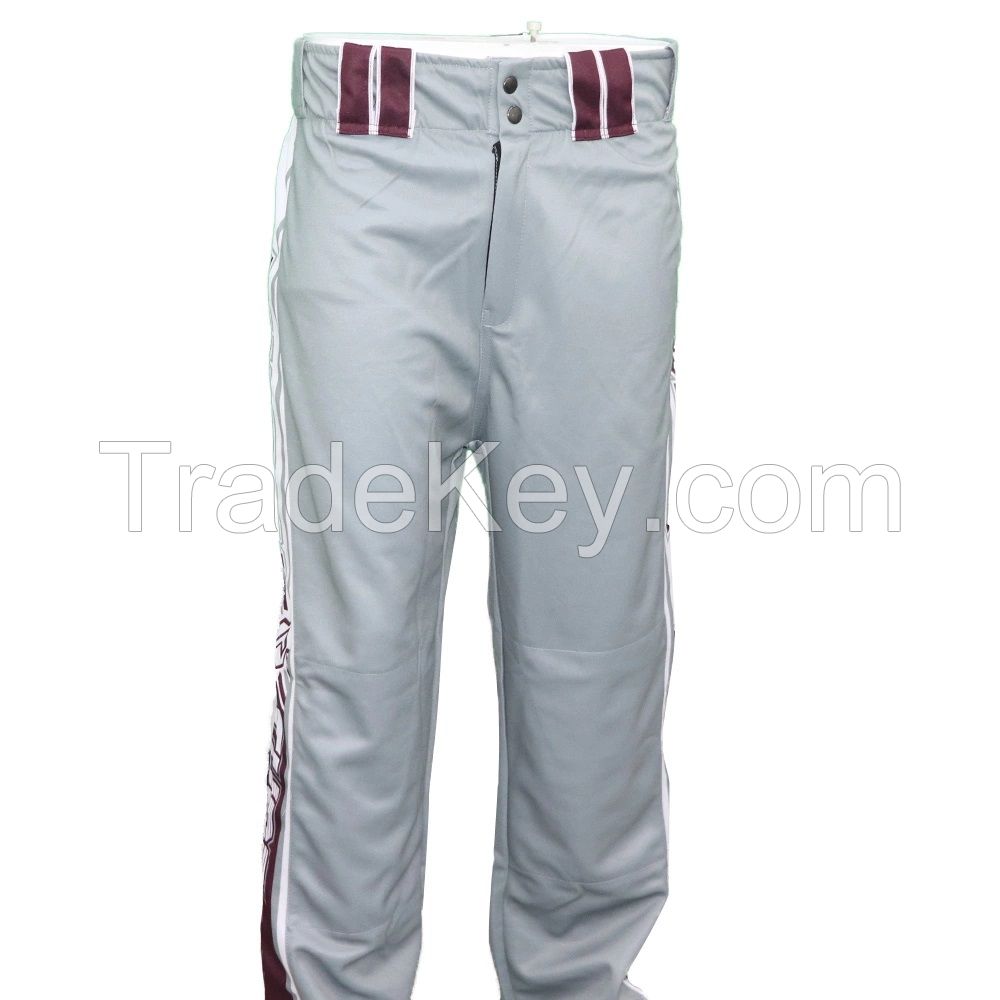 High quality custom printed baseball pants for men sport pants baseball Training trousers 