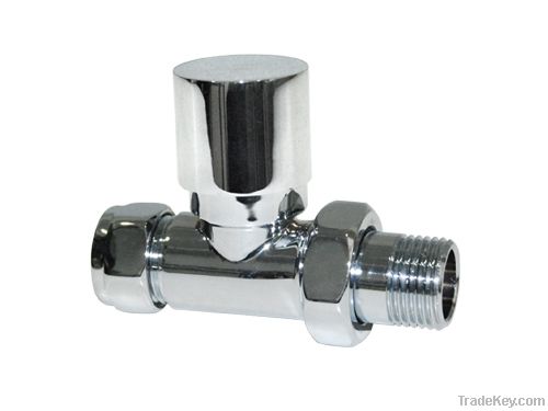 Chrome Straight Lockshield Valve