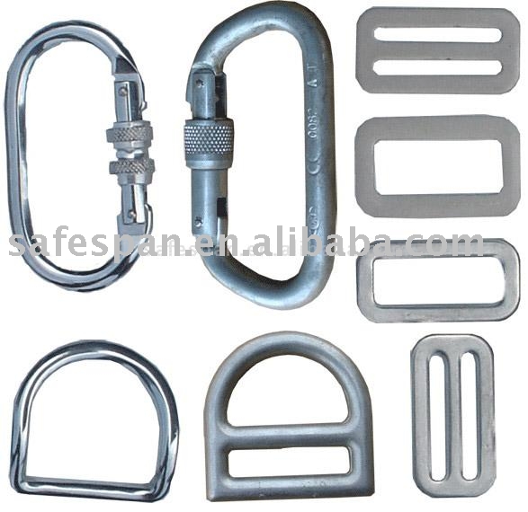 D-Ring, Cam buckle and carabiner