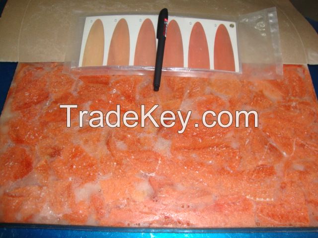 frozen salmon fillet