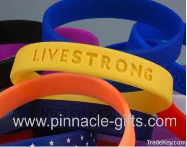 silicone embossed bracelet