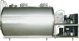 Milk cooling tank