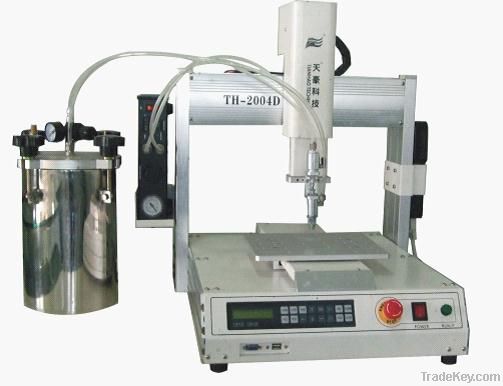 Benchtop dispensing robot with precision valve dispensing