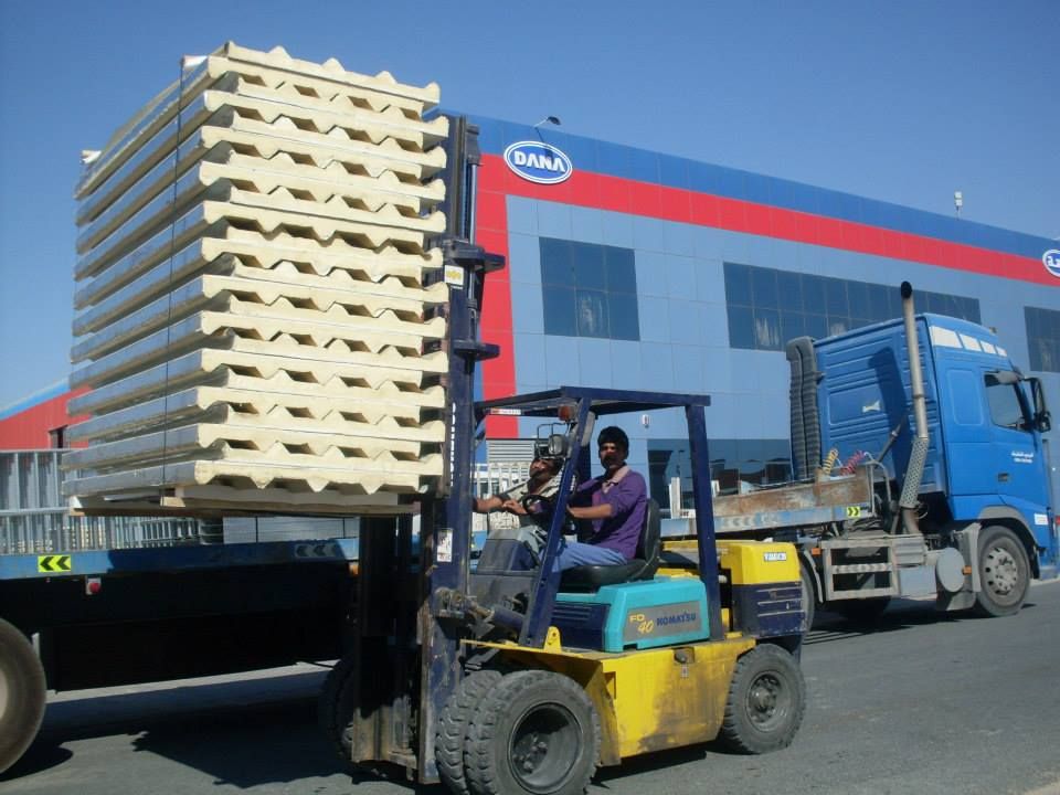 SAUDI ARABIA Trapezoidal sheet, corrugated sheet, sandwich panel, Flat panels, Z purlins, Purlins, angles, sheet metal formings