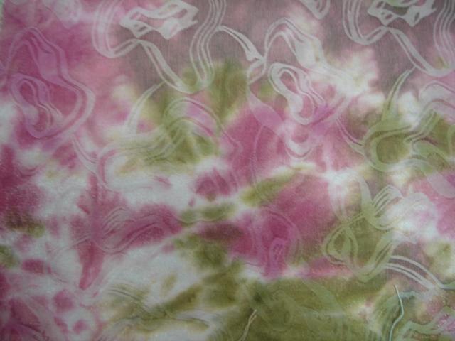 nylon viscose tie-dyed jacquard