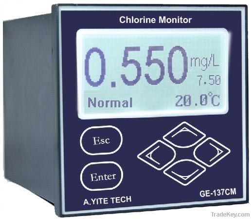 GE-137 Residual Chlorine Analyzer Monitor