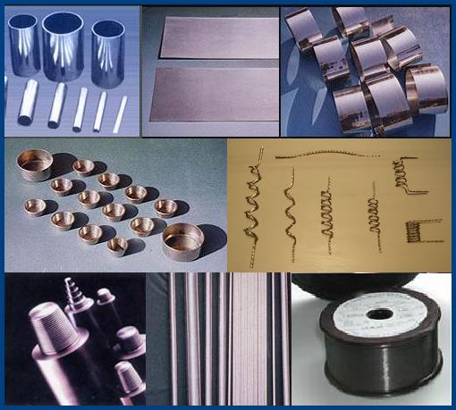 Tungsten alloy products