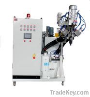 Dosing and mixing machine for polyurethane/ silicone foam, glue, potti