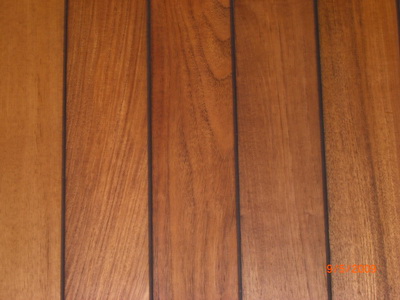 Rubber injected flooring