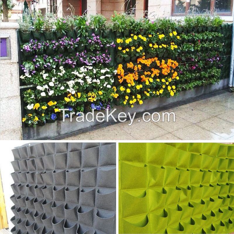 Eco-friendly Nonwoven Fabric Artificial Flower Wall Planter urban garden