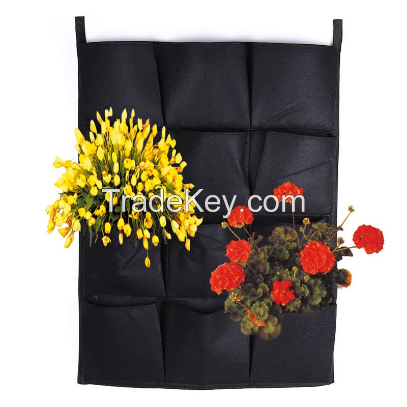 Eco-friendly Nonwoven Fabric Artificial Flower Wall Planter urban garden