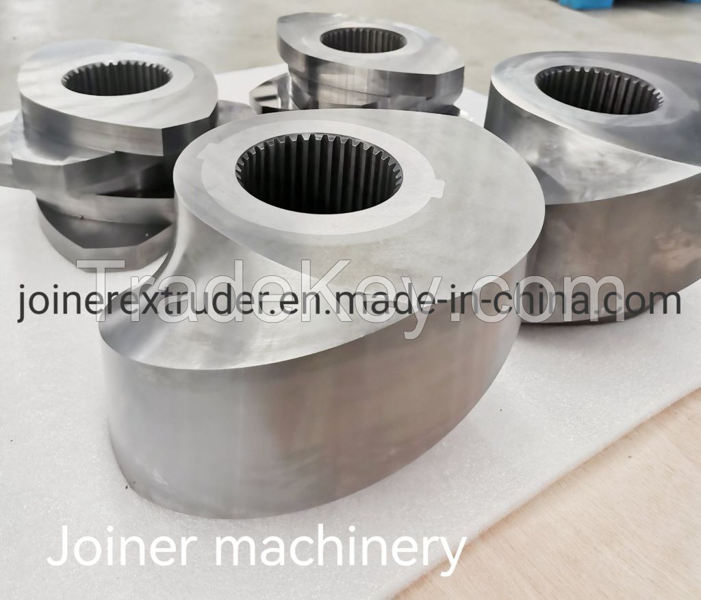 Screw segments for twin screw extruder