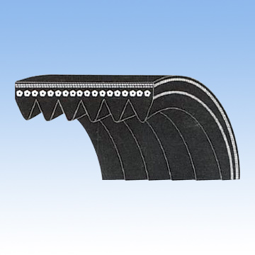 Rubber ribbed belt