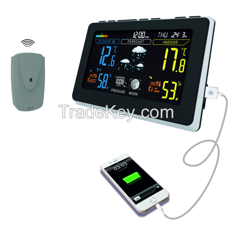 Desk Alarm clock with weather broadcast