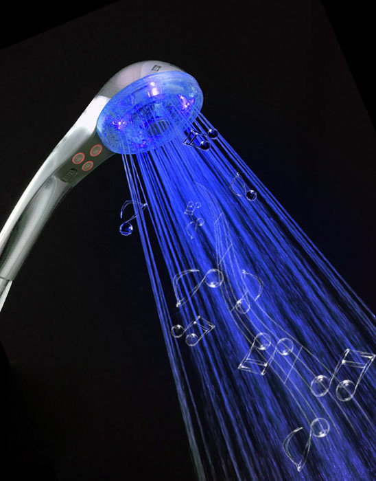 LED Musical Shower Head