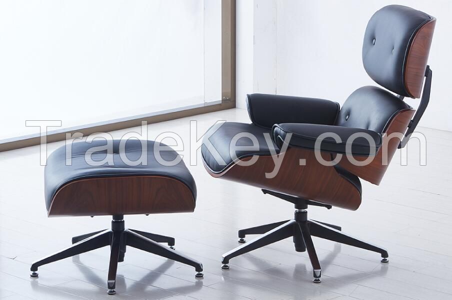 Modern Furniture Design Genuine Leather Emes Lounge Chair Pony Skin Lounge Chair With Ottoman Charles Lounge chair