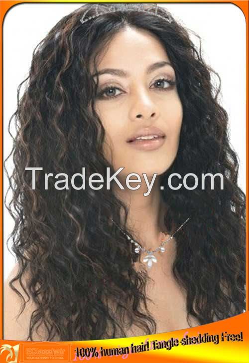 virgin human hair lace front wig