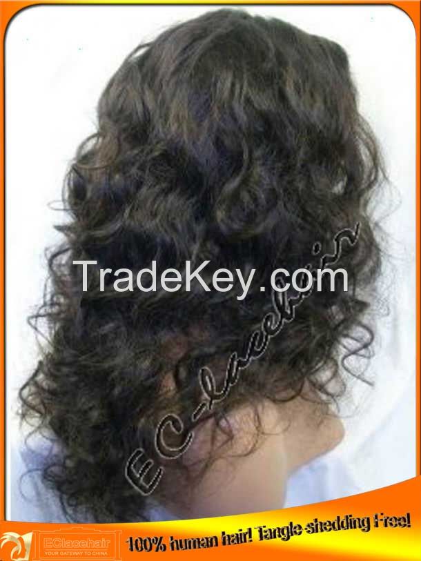 virgin human hair lace front wig