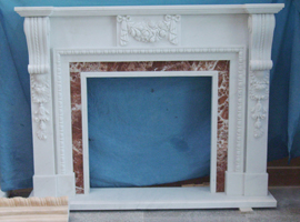 marble fireplace