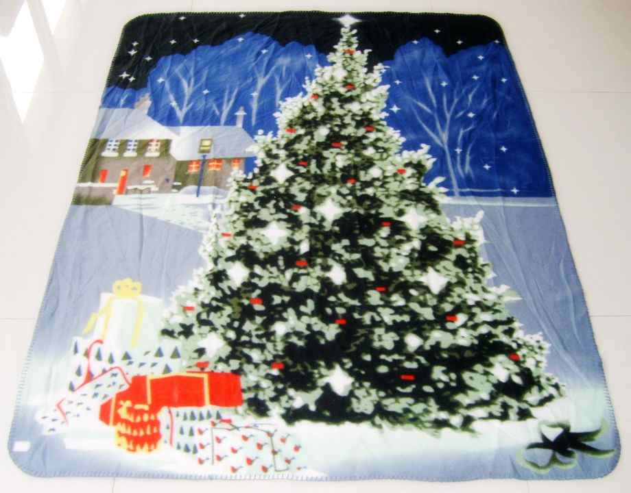 Polar fleece photo printed blanket