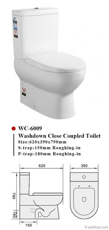 Austrial style toilet with Watermark