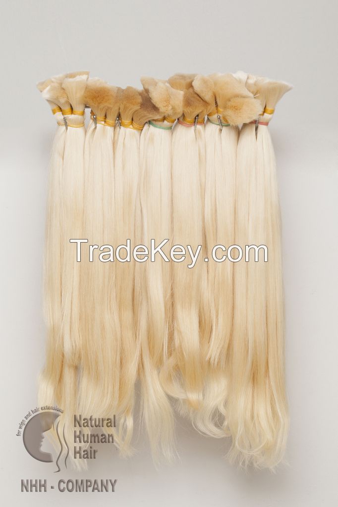 Uzbek colored natural bulk hair