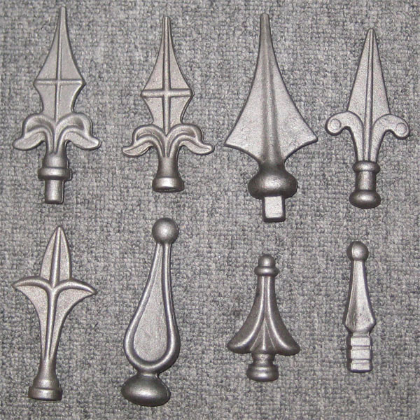 Wrought iron spearhead