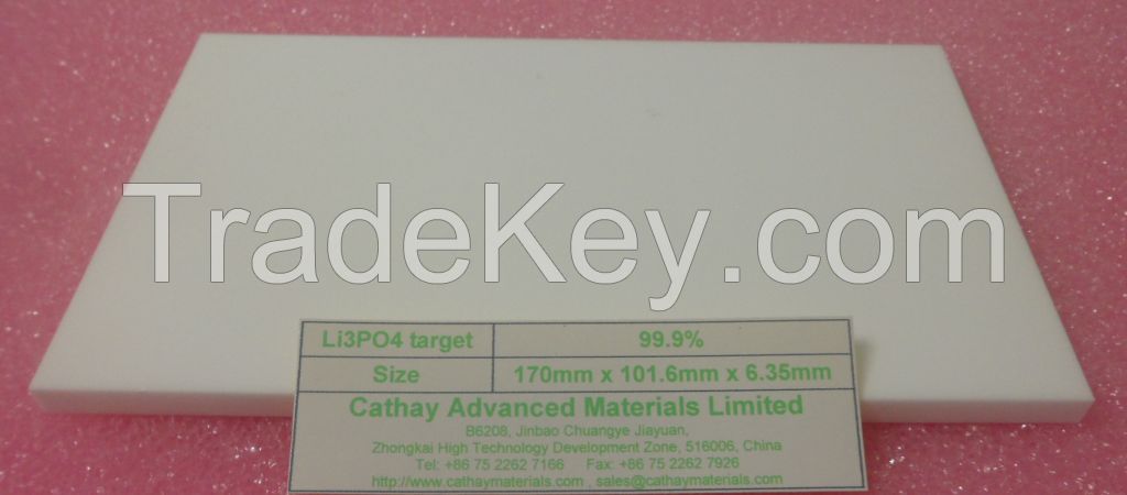 Lithium Phosphate Li3PO4 target