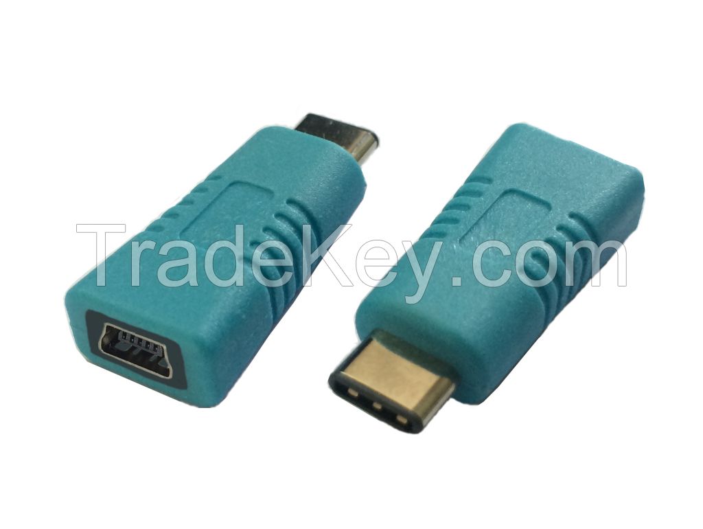 USB 3.1 C TYPE MALE--MINI USB 5P FEMALE