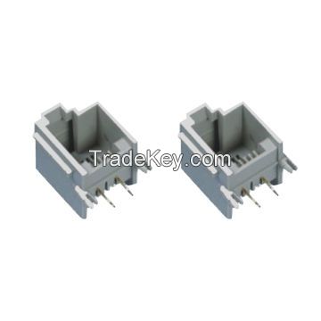 RJ45 Side Entry PCB Jacks, PCB-made Modular, -40 to 80ÃÂ°C Storage Temperature