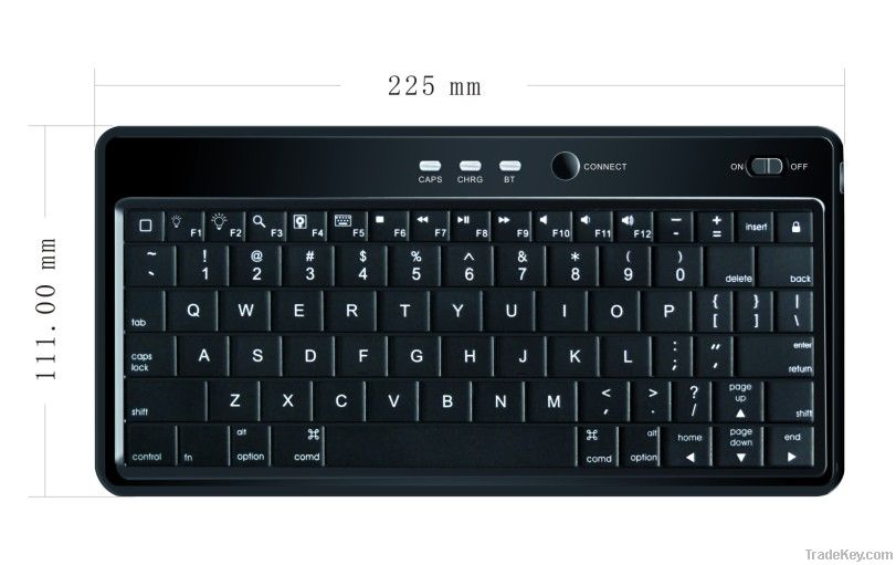 Wireless Bluetooth keyboard for iPad and iPhone