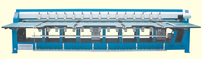 multi-head single color chain computerized embroidery machine